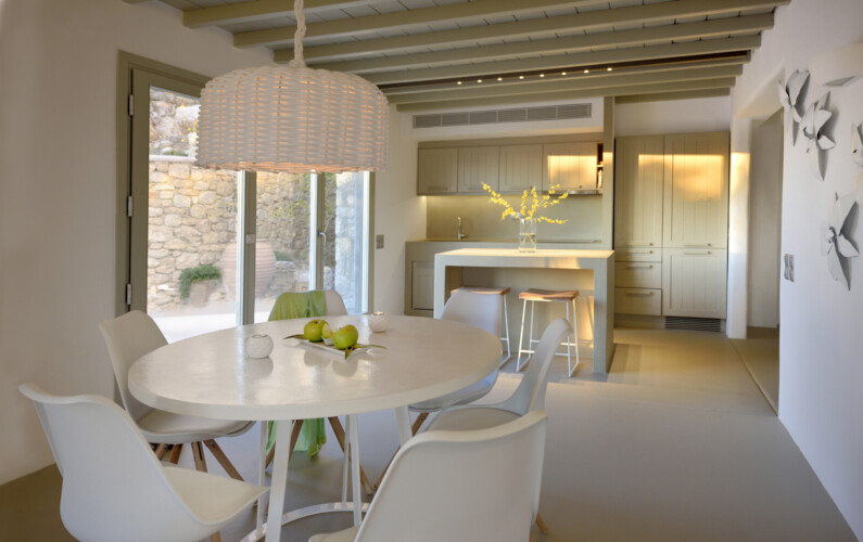 kitchen with minimalistic interior design